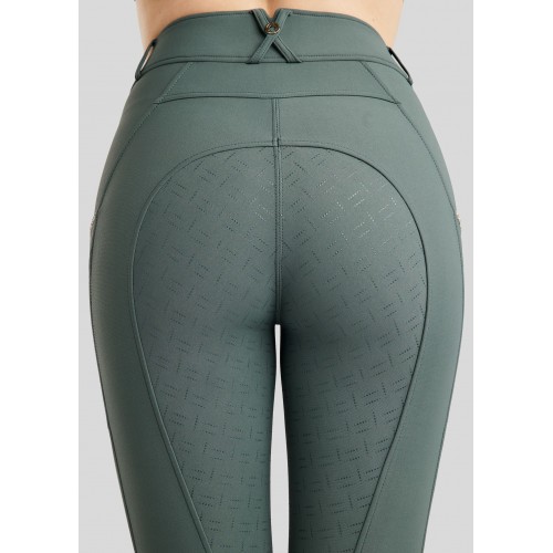 Montar SS26 MoLila Breeches Champagne Crystal Tape Breeches with Champagne Crystals Jade F/G