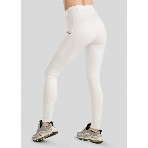 Montar SS26 MoLila Champagne Crystal trim pull-on with champagne crystals White F/G