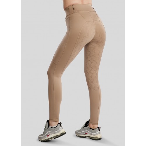 Montar SS26 MOEverlisa Pull-Ons with Champagne Crystals, Taupe, Full Grip