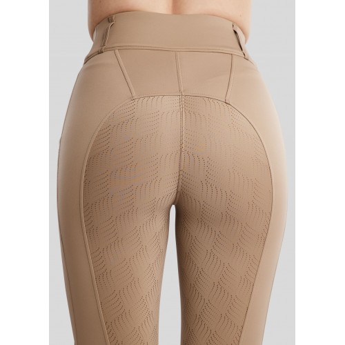 Montar SS26 MOEverlisa Pull-Ons with Champagne Crystals, Taupe, Full Grip