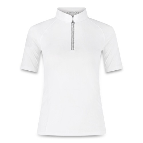 Kentucky Show Shirt Women Classic with Glitter Zipper Short Sleeve