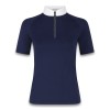 Kentucky Show Shirt Women Classic with Glitter Zipper Short Sleeve