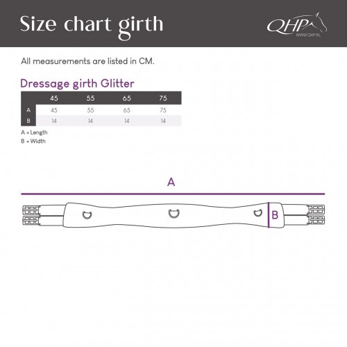 QHP Glitter Dressage Girth