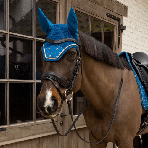 Kentucky Fly Veil Wellington Velvet Horse Printing