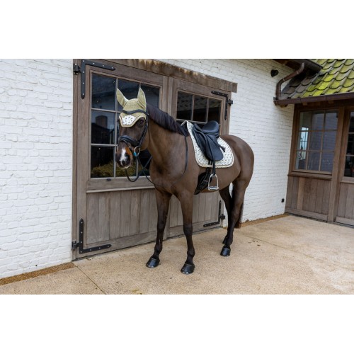 Kentucky Fly Veil Wellington Velvet Horse Printing