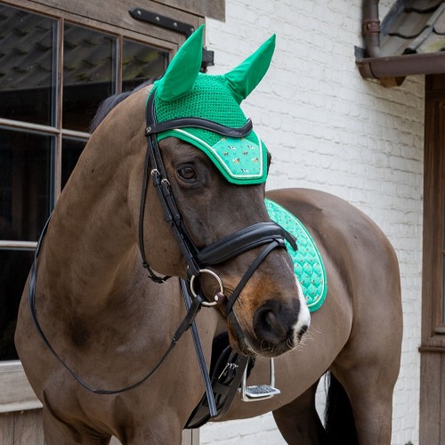 Kentucky Fly Veil Wellington Velvet Horse Printing