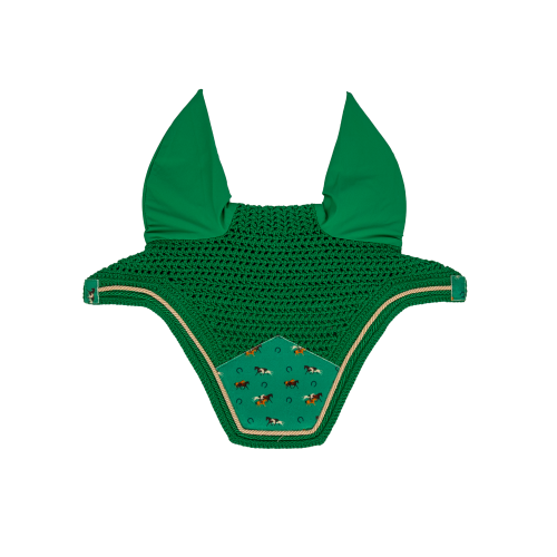 Kentucky Fly Veil Wellington Velvet Horse Printing