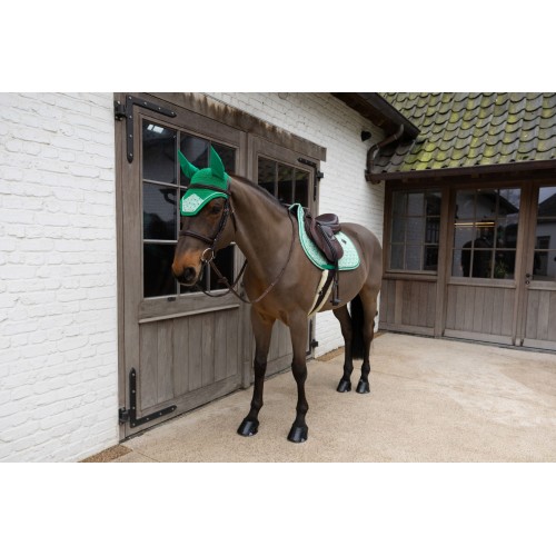 Kentucky Ear Net Wellington Velvet Pied-de-Poule