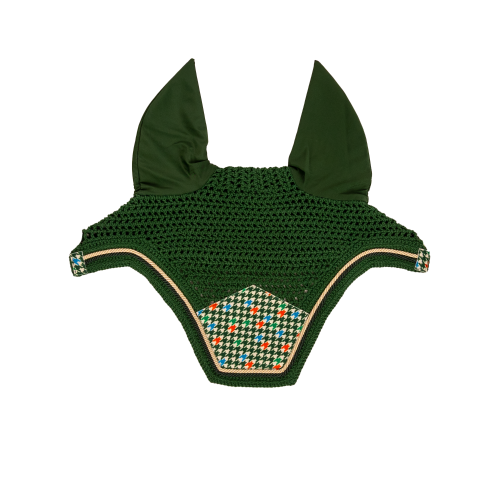 Kentucky Ear Net Wellington Velvet Pied-de-Poule