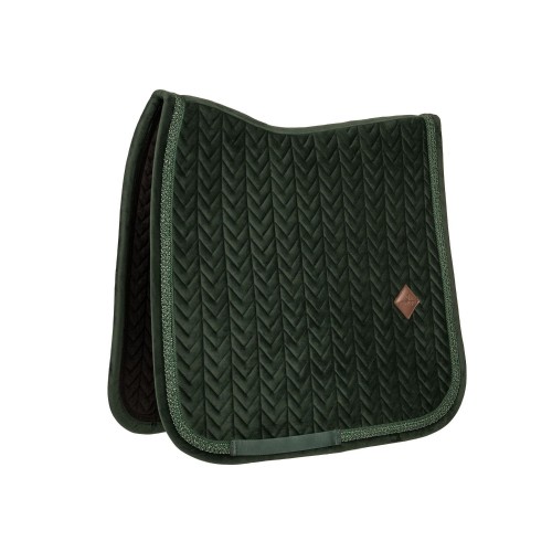 Kentucky Velvet Fishbone Plaited Glitter Rope Dressage Saddle Pad