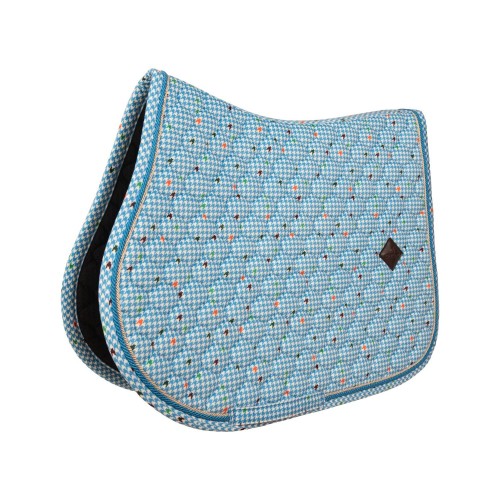 Kentucky Velvet Pied-de-Poule Jumping Saddle Pad
