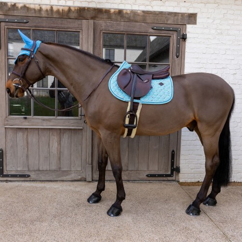 Kentucky Velvet Pied-de-Poule Jumping Saddle Pad