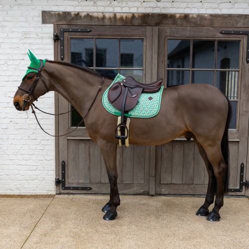 Kentucky Velvet Pied-de-Poule Jumping Saddle Pad