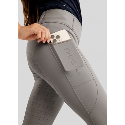 Montar SS26 Junior MoLila Champagne Crystal Tape Pull-On with Champagne Crystals - Grey