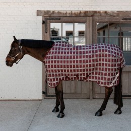 Kentucky попона All Weather водонепроницаемый Comfort 0g Bordeaux Check