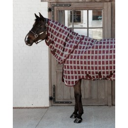 Kentucky попона All Weather водонепроницаемый Comfort 0g Bordeaux Check