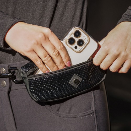 QHP Clip-on Waist Bag Croco