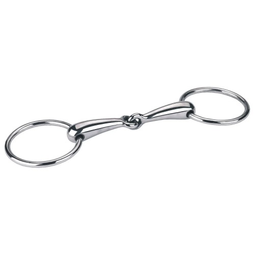 Covalliero Single Jointed Hollow Loose Ring Snaffle