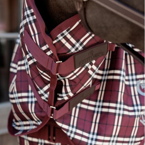 Kentucky Neck All Weather Waterproof Comfort 0g Bordeaux Check