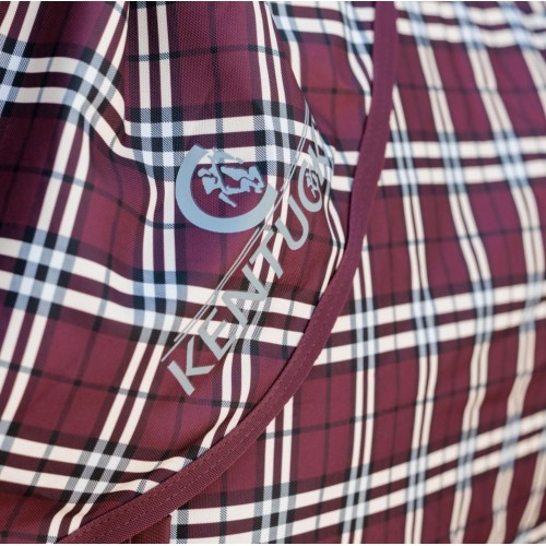 Kentucky Neck All Weather Waterproof Comfort 0g Bordeaux Check
