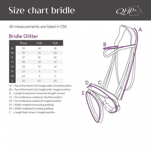 QHP Bridle Glitter
