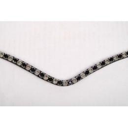 Montar Fair Curved налобник чёрный Crystal