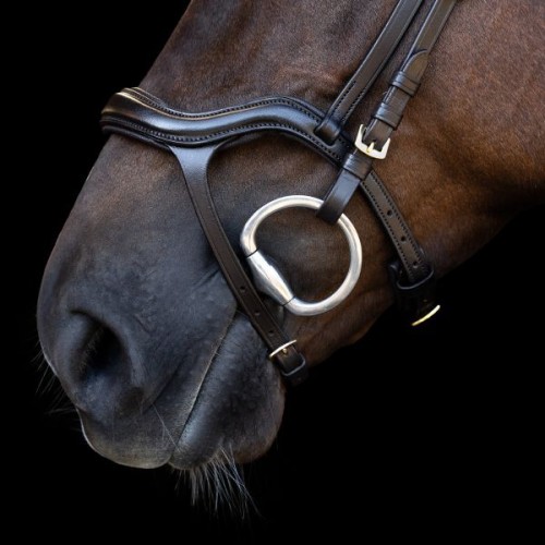 Imperial Riding Snaffle Bridle IRH with ergonomic drop noseband/flash strap