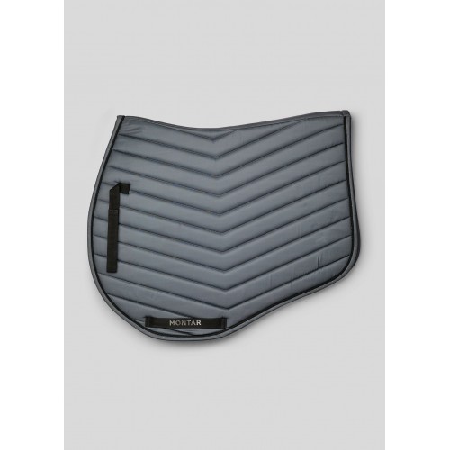 Montar SS26 Fair Jump Saddle Pad with gunmetal crystals Grey