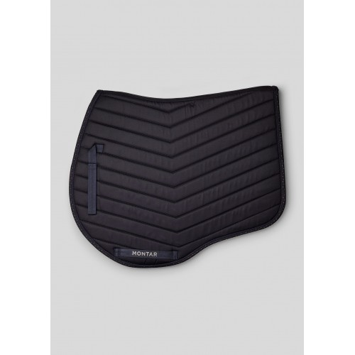 Montar SS26 Fair Jumping Saddle Pad with gunmetal crystals Navy