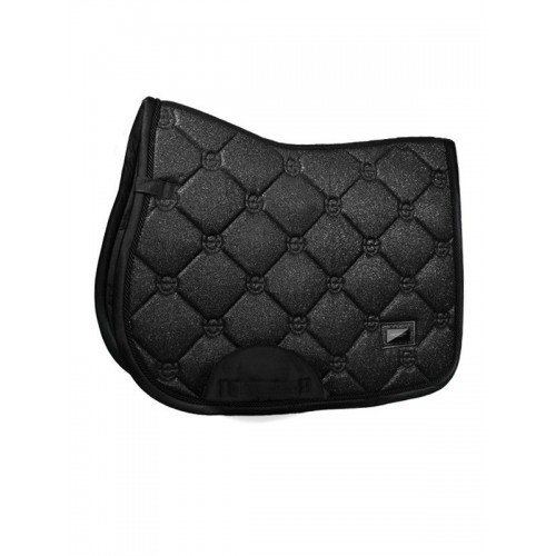Equestrian Stockholm FW'22 All Black Glimmer Jumping Saddle Pad