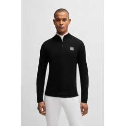 BOSS Equestrian FW25 мужской с короткой молнией джемпер Rouven