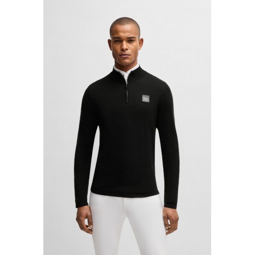 BOSS Equestrian FW25 Men's Half-Zip Jumper Rouven