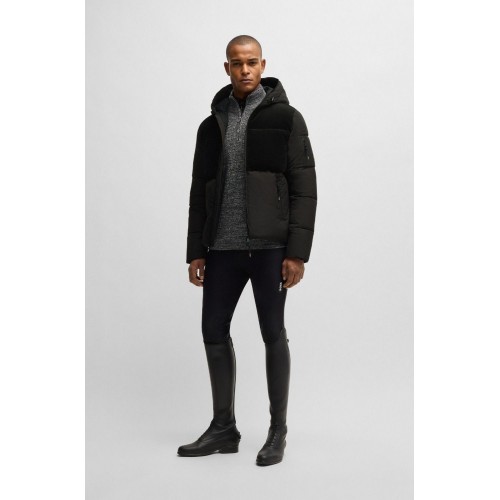 BOSS Equestrian FW25 Men's Cord Puffer Jacket Tomas