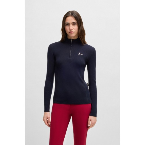 BOSS Equestrian FW25 Pullover Alicia Sky Captain