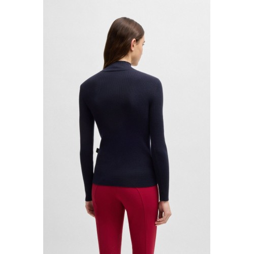BOSS Equestrian FW25 Pullover Alicia Sky Captain