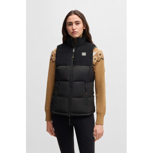 BOSS Equestrian FW25 Puffer Gilet Viola