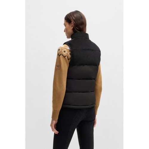 BOSS Equestrian FW25 Puffer Gilet Viola