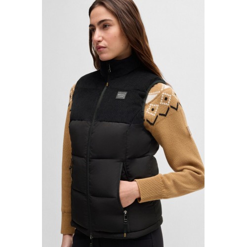 BOSS Equestrian FW25 Puffer Gilet Viola