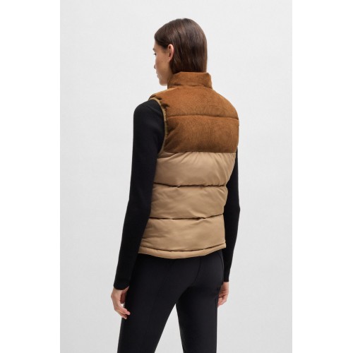 BOSS Equestrian FW25 Puffer Gilet Viola