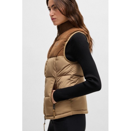 BOSS Equestrian FW25 Puffer Gilet Viola