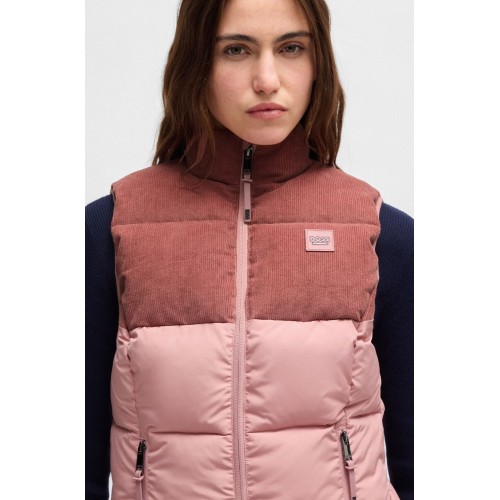 BOSS Equestrian FW25 Puffer Gilet Viola