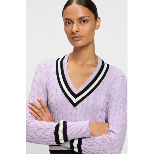 BOSS Equestrian SS26 Paula Cable-Knit Jumper