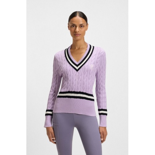 BOSS Equestrian SS26 Paula Cable-Knit Jumper