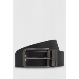 BOSS Equestrian FW26 Men's Reversible Belt Raven