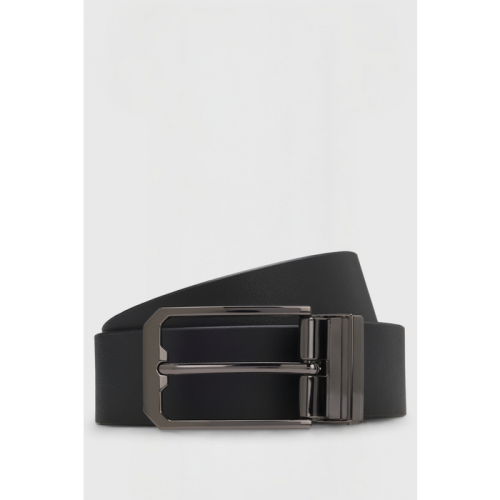 BOSS Equestrian FW26 Men's Reversible Belt Raven