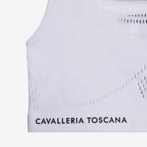 Cavalleria Toscana FW25 CT Tech Knit Crop Top Women's Sports Bra