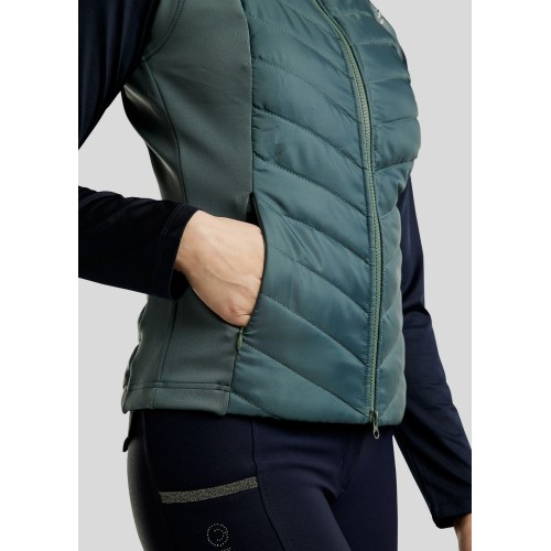 Montar FW25 MoEmilia Hybrid Bodywarmer with Mixed Grey-Toned Crystals