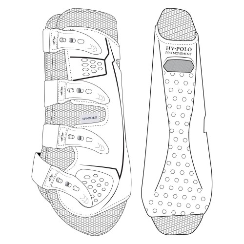 HV Polo Pro Movement Dressage Fetlock Boots Hind Legs