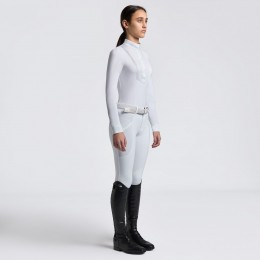 Cavalleria Toscana FW25 для девочек L/S джерси турнирный рубашка с Bib