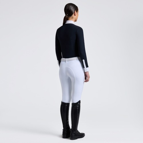 Cavalleria Toscana FW25 CT L/S Jersey with Printed Logo Girls' Competition Shirt